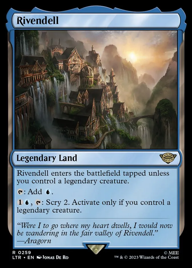 2023 The Lord of the Rings: Tales of Middle-earth Rivendell #259 rare card image