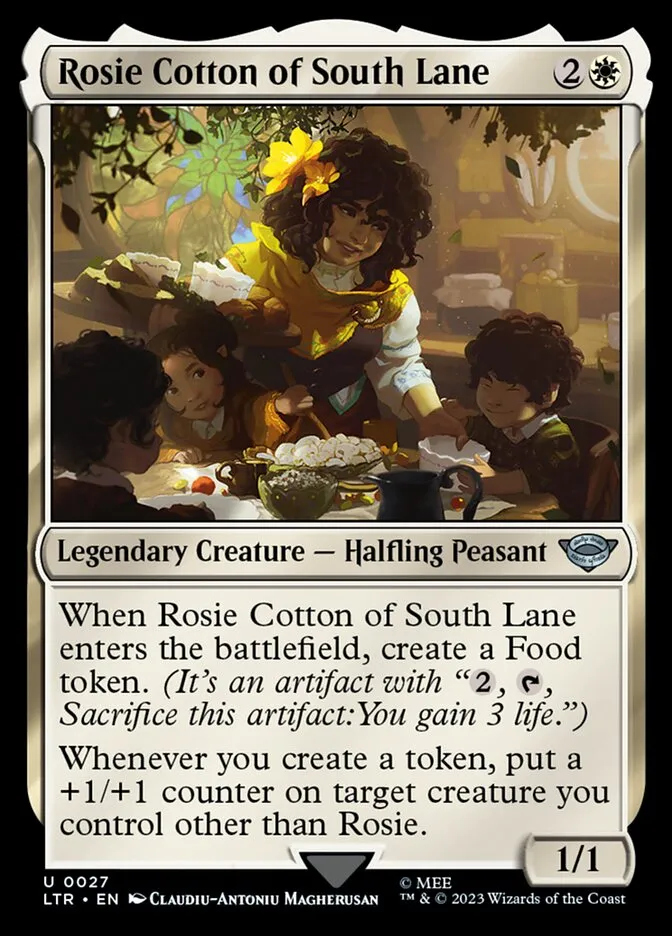 2023 The Lord of the Rings: Tales of Middle-earth Rosie Cotton of South Lane #27 uncommon card image