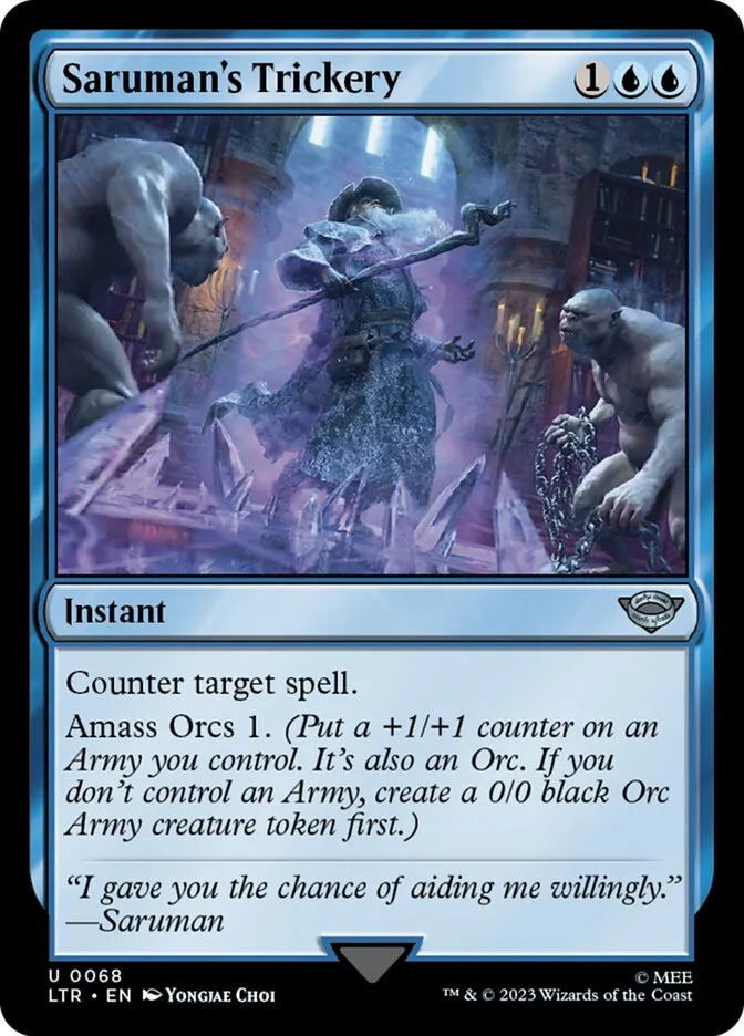2023 The Lord of the Rings: Tales of Middle-earth Saruman's Trickery #68 uncommon card image
