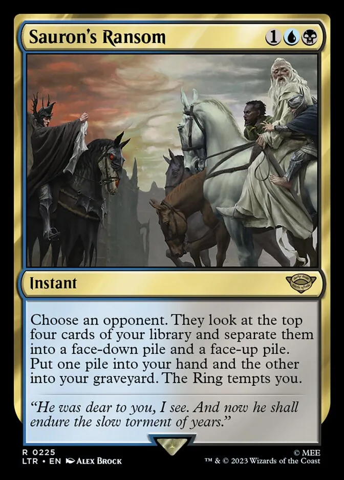 2023 The Lord of the Rings: Tales of Middle-earth Sauron's Ransom #225 rare card image