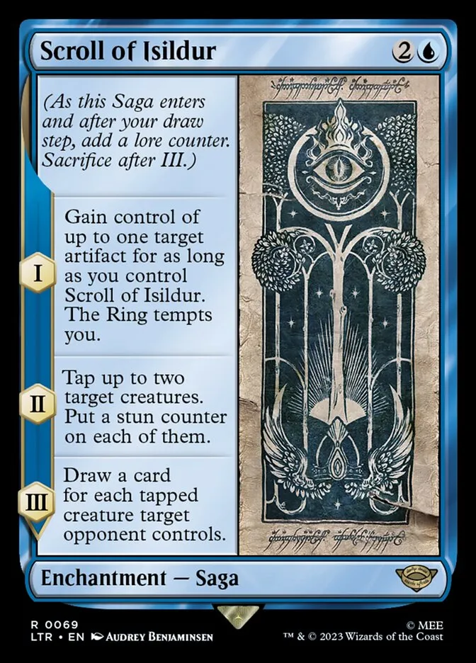 2023 The Lord of the Rings: Tales of Middle-earth Scroll of Isildur #69 rare card image