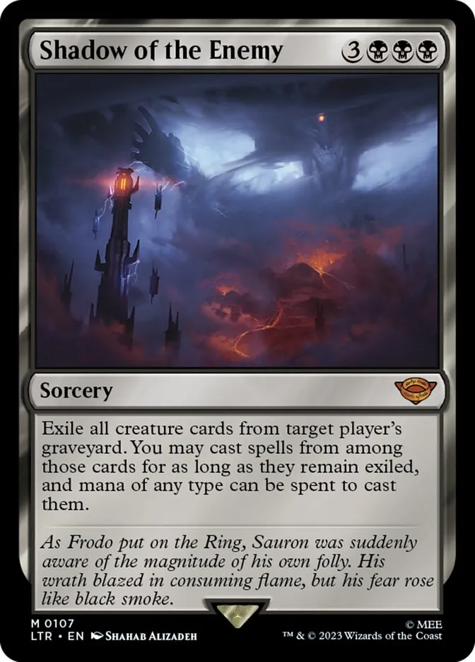 2023 The Lord of the Rings: Tales of Middle-earth Shadow of the Enemy #107 mythic card image