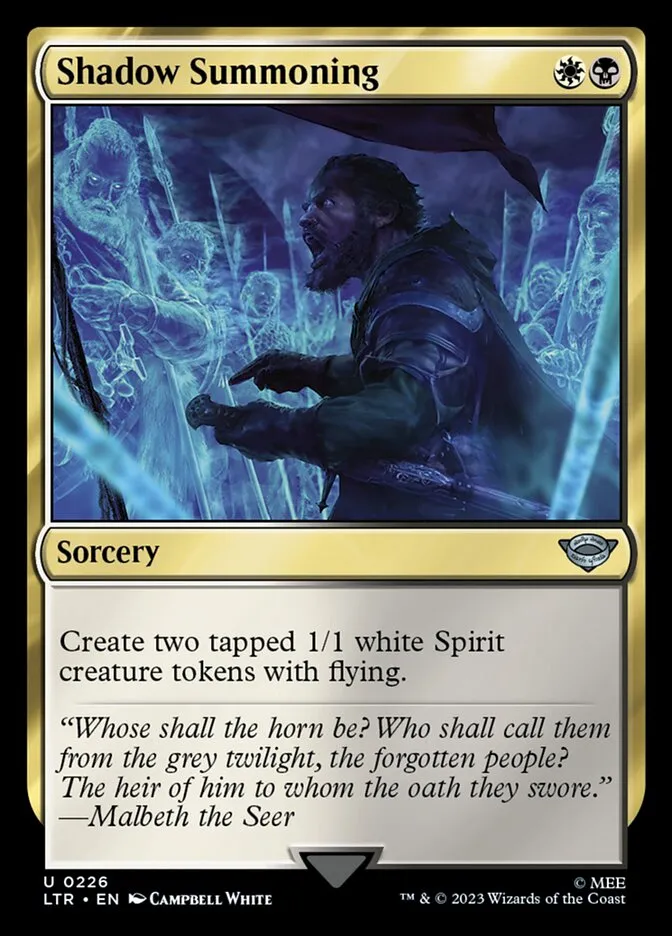 2023 The Lord of the Rings: Tales of Middle-earth Shadow Summoning #226 uncommon card image