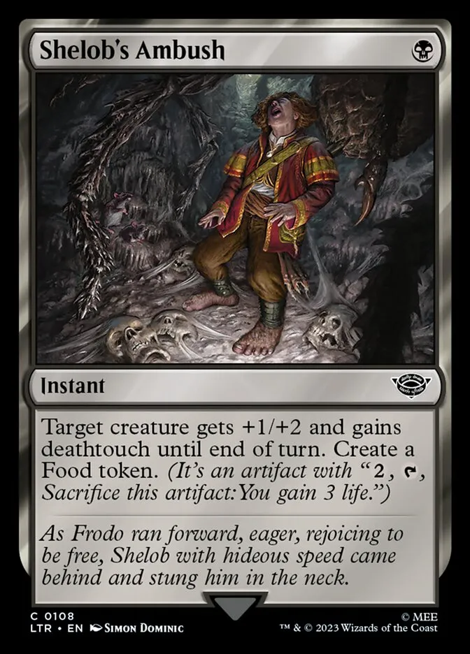 2023 The Lord of the Rings: Tales of Middle-earth Shelob's Ambush #108 common card image