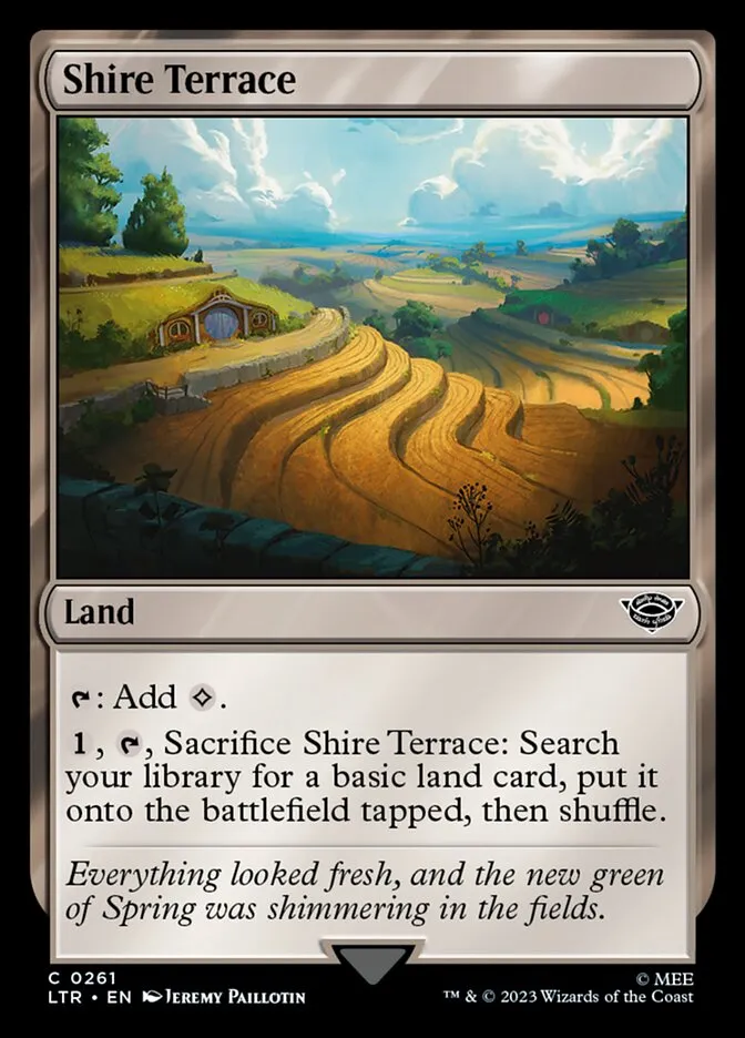 2023 The Lord of the Rings: Tales of Middle-earth Shire Terrace #261 common card image