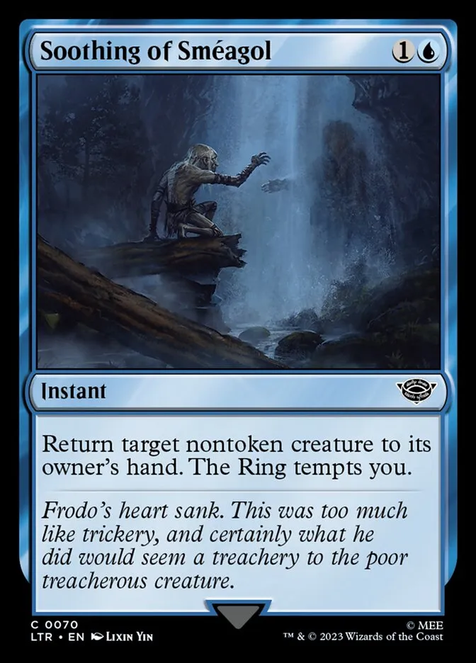 2023 The Lord of the Rings: Tales of Middle-earth Soothing of Sméagol #70 common card image