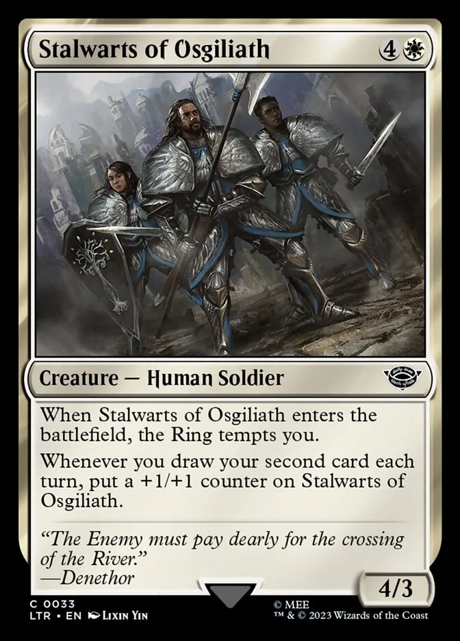 2023 The Lord of the Rings: Tales of Middle-earth Stalwarts of Osgiliath #33 common card image