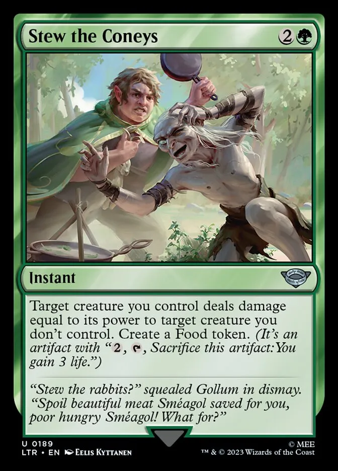 2023 The Lord of the Rings: Tales of Middle-earth Stew the Coneys #189 uncommon card image