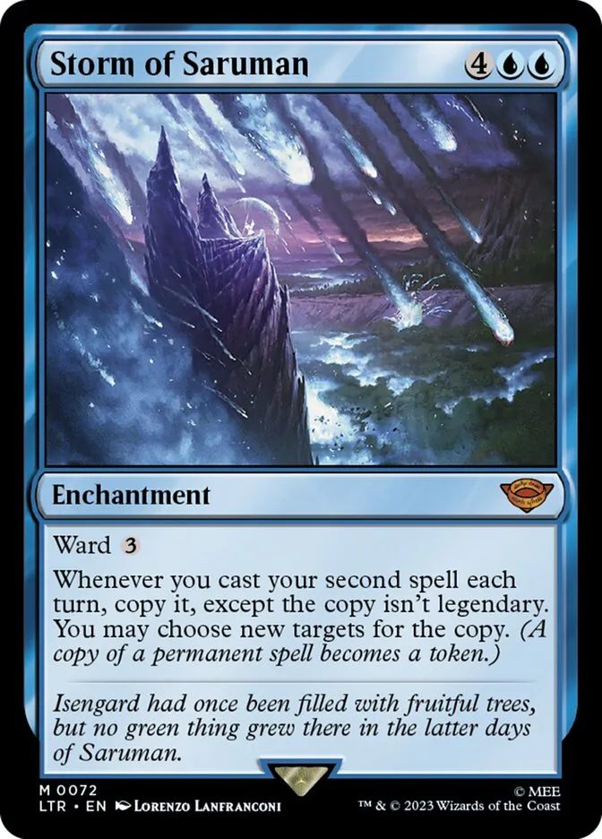 2023 The Lord of the Rings: Tales of Middle-earth Storm of Saruman #72 mythic card image