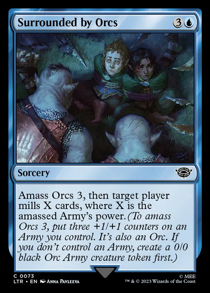 2023 The Lord of the Rings: Tales of Middle-earth Surrounded by Orcs #73 common card image