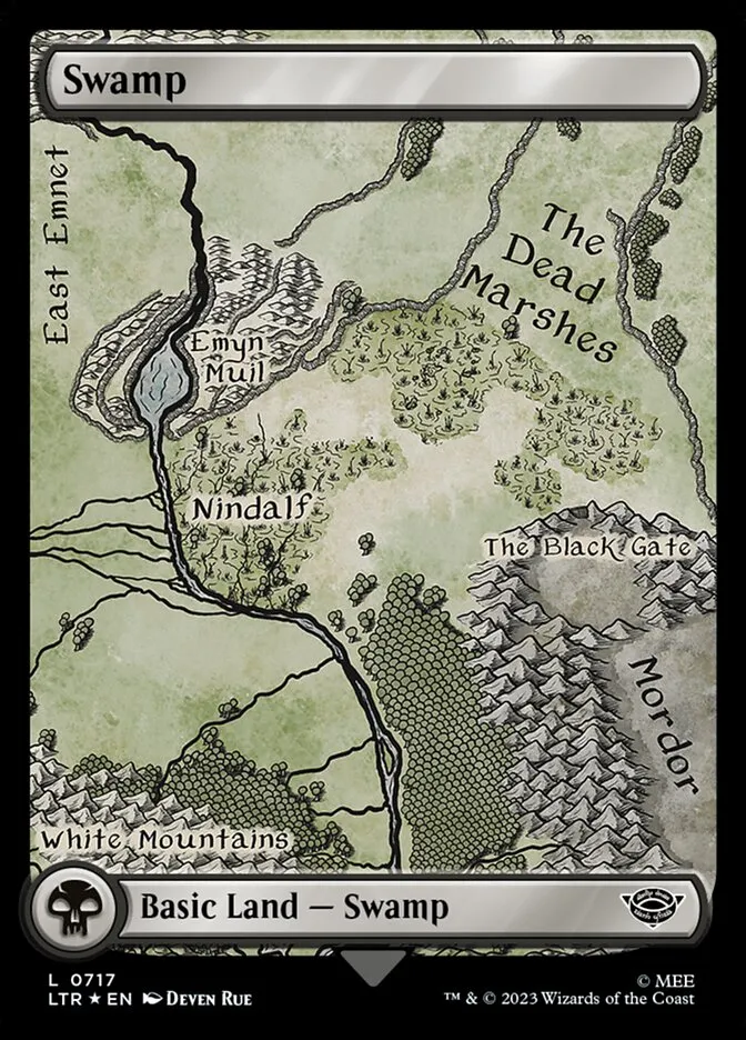 2023 The Lord of the Rings: Tales of Middle-earth Swamp #717 common card image