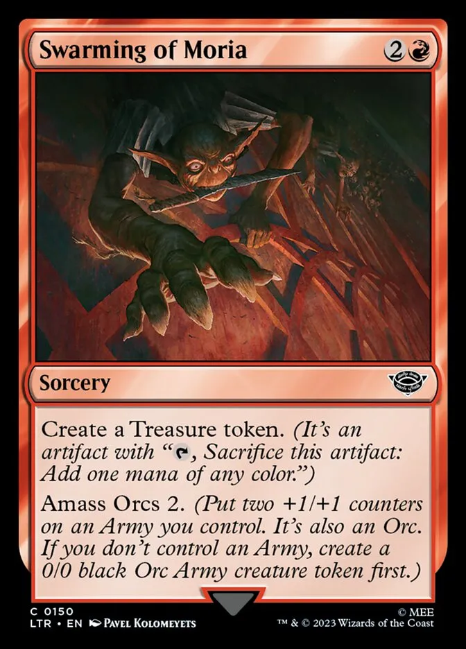 2023 The Lord of the Rings: Tales of Middle-earth Swarming of Moria #150 common card image