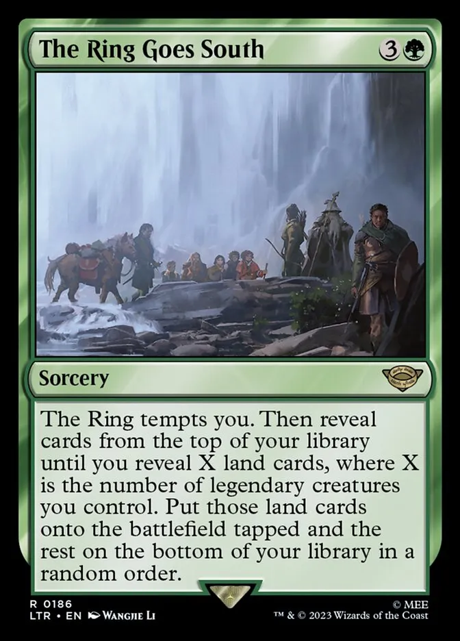 2023 The Lord of the Rings: Tales of Middle-earth The Ring Goes South #186 rare card image