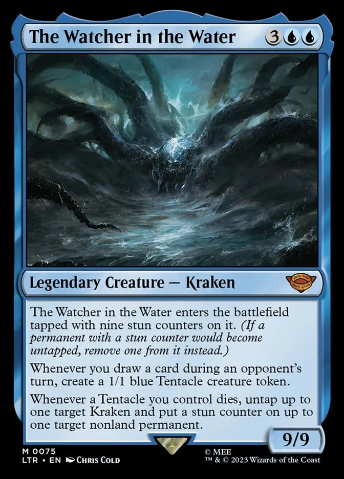 2023 The Lord of the Rings: Tales of Middle-earth The Watcher in the Water #75 mythic card image