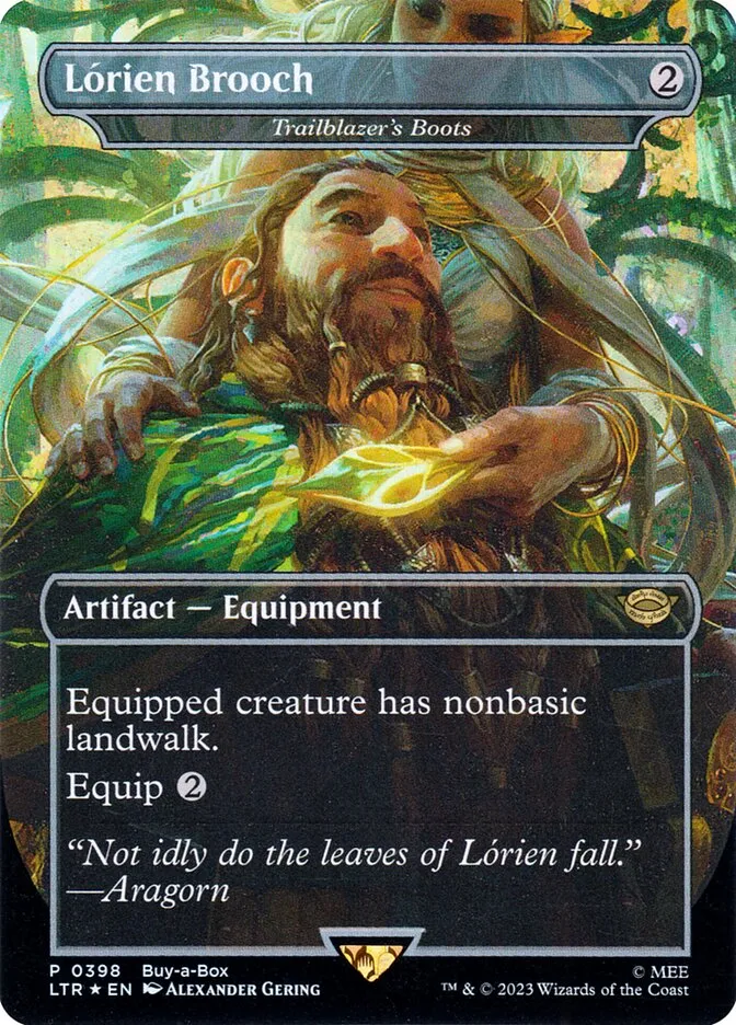 2023 The Lord of the Rings: Tales of Middle-earth Trailblazer's Boots #398 rare card image