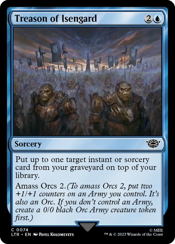 2023 The Lord of the Rings: Tales of Middle-earth Treason of Isengard #74 common card image
