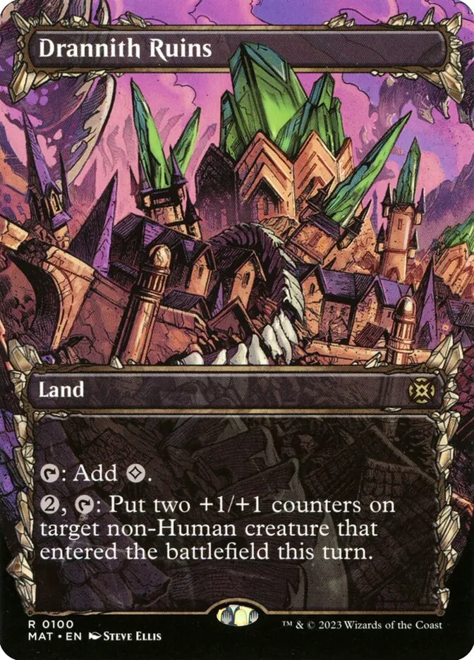 2023 March of the Machine: The Aftermath Drannith Ruins rare #100 rare card image