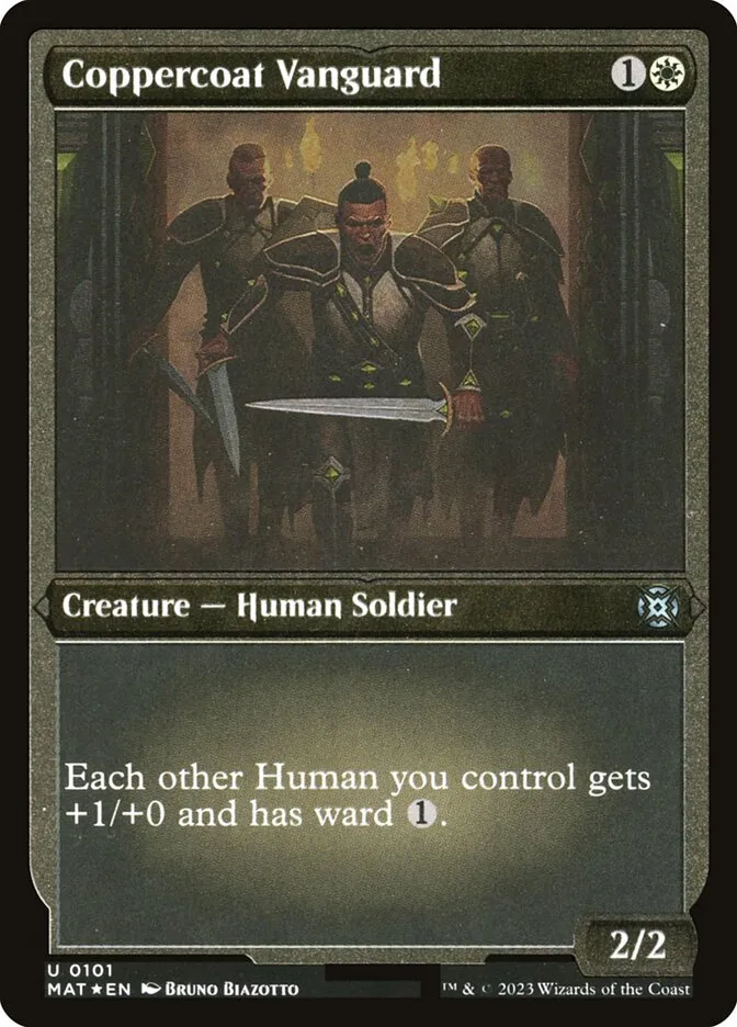 2023 March of the Machine: The Aftermath Coppercoat Vanguard uncommon #101 uncommon card image
