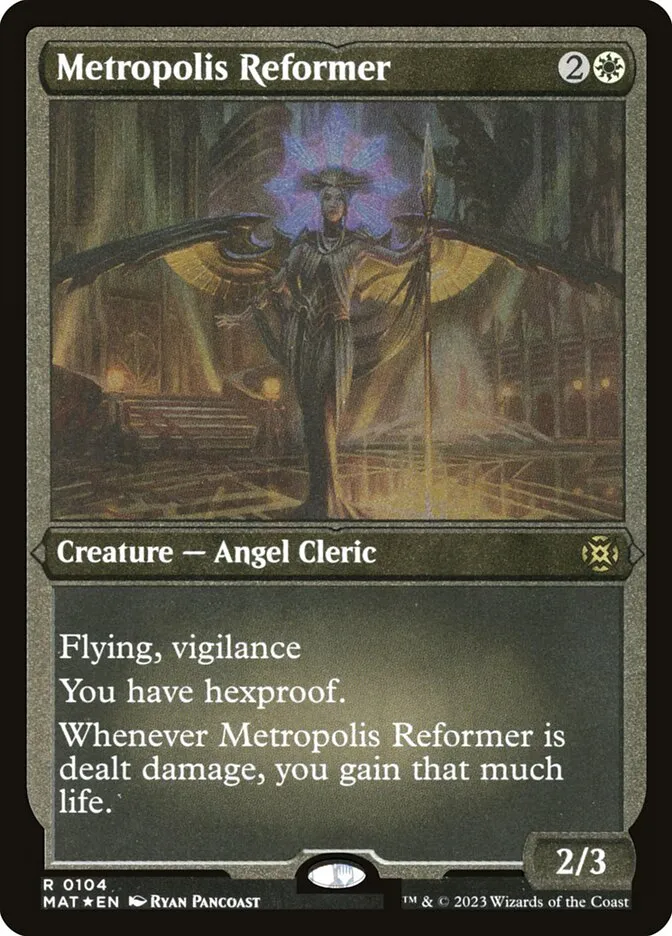 2023 March of the Machine: The Aftermath Metropolis Reformer #104 rare card image