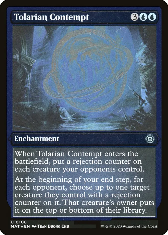 2023 March of the Machine: The Aftermath Tolarian Contempt uncommon #108 uncommon card image