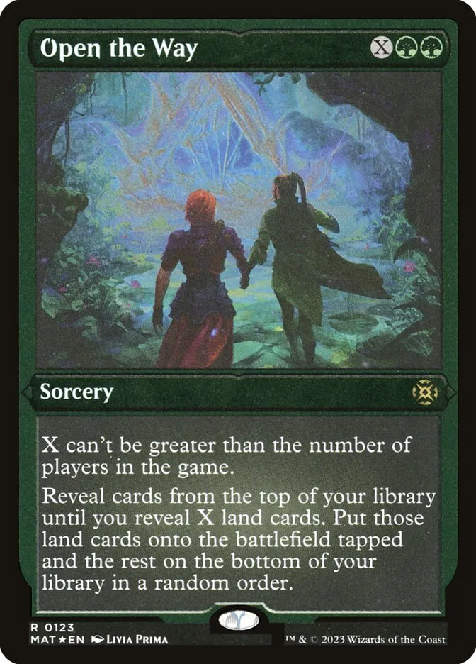 2023 March of the Machine: The Aftermath Open the Way #123 rare card image