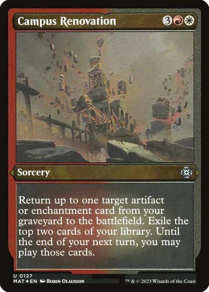 2023 March of the Machine: The Aftermath Campus Renovation uncommon #127 uncommon card image