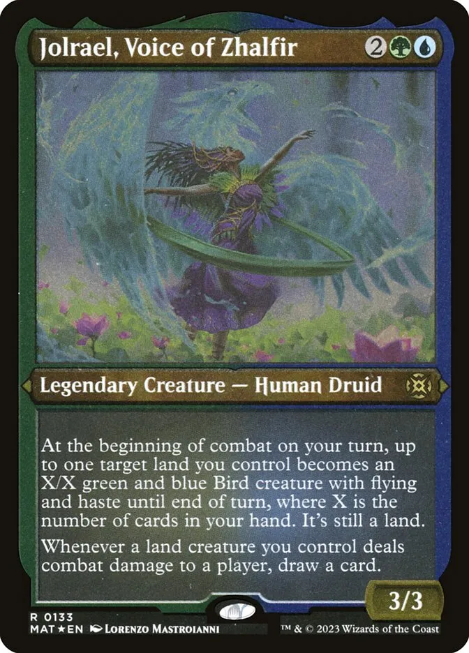 2023 March of the Machine: The Aftermath Jolrael, Voice of Zhalfir #133 rare card image