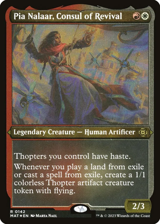 2023 March of the Machine: The Aftermath Pia Nalaar, Consul of Revival #142 rare card image