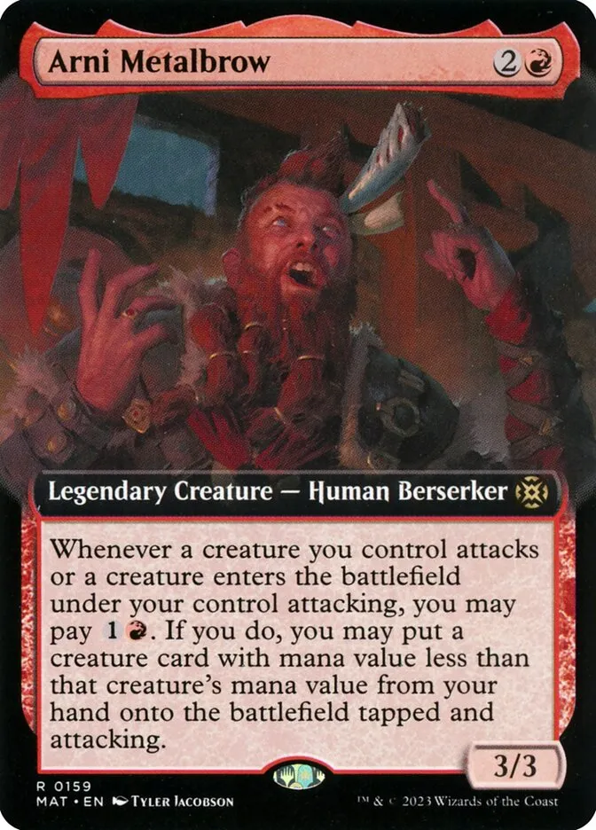2023 March of the Machine: The Aftermath Arni Metalbrow #159 rare card image