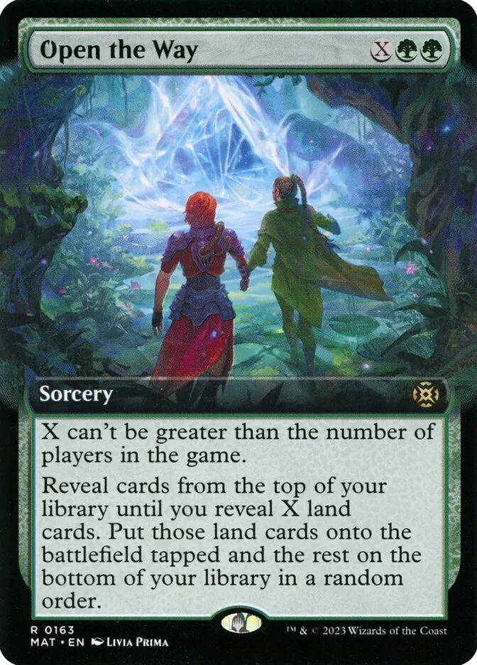 2023 March of the Machine: The Aftermath Open the Way #163 rare card image