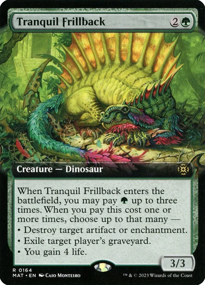 2023 March of the Machine: The Aftermath Tranquil Frillback #164 rare card image