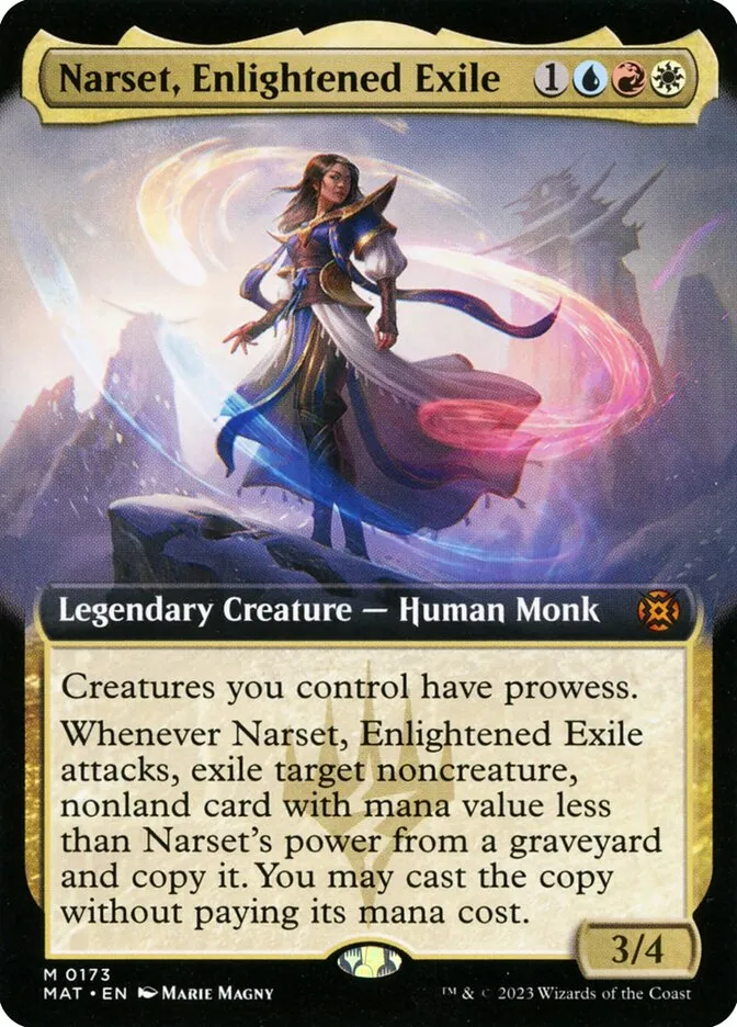 2023 March of the Machine: The Aftermath Narset, Enlightened Exile #173 mythic card image