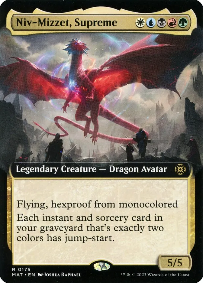 2023 March of the Machine: The Aftermath Niv-Mizzet, Supreme #175 rare card image