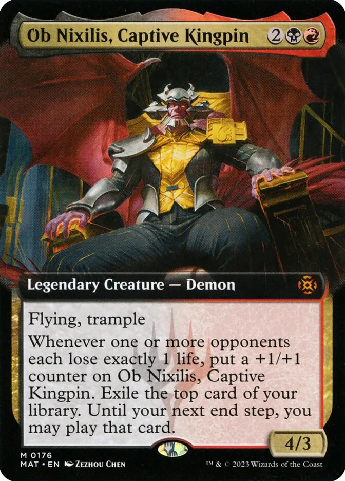 2023 March of the Machine: The Aftermath Ob Nixilis, Captive Kingpin #176 mythic card image