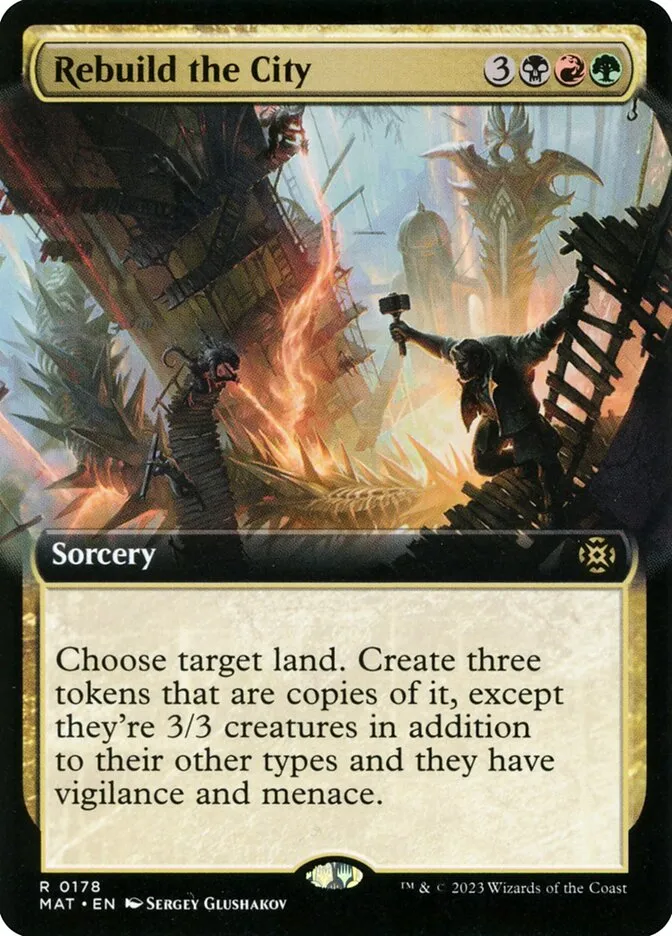 2023 March of the Machine: The Aftermath Rebuild the City #178 rare card image