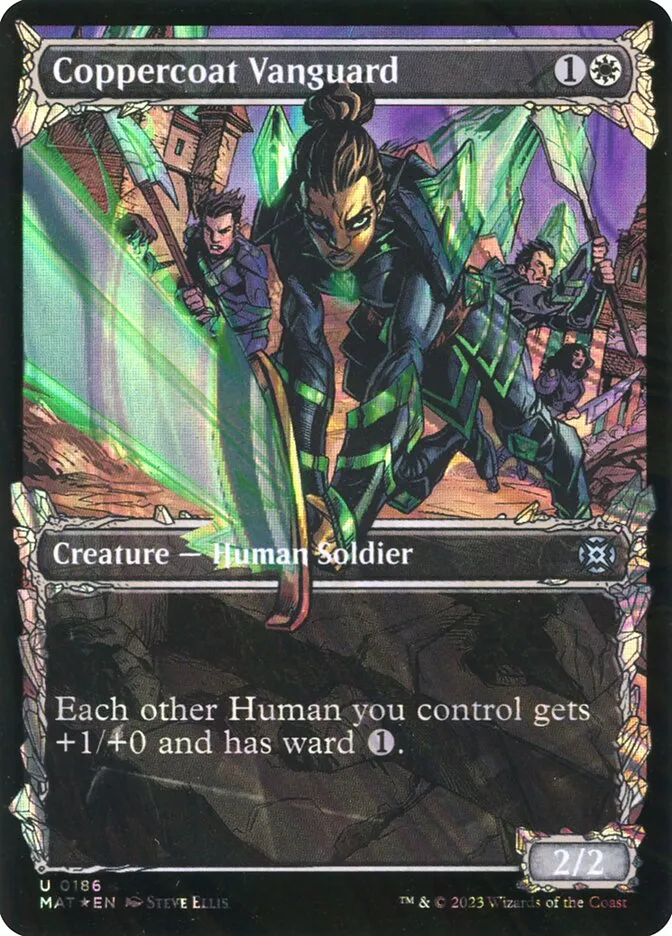 2023 March of the Machine: The Aftermath Coppercoat Vanguard uncommon #186 uncommon card image