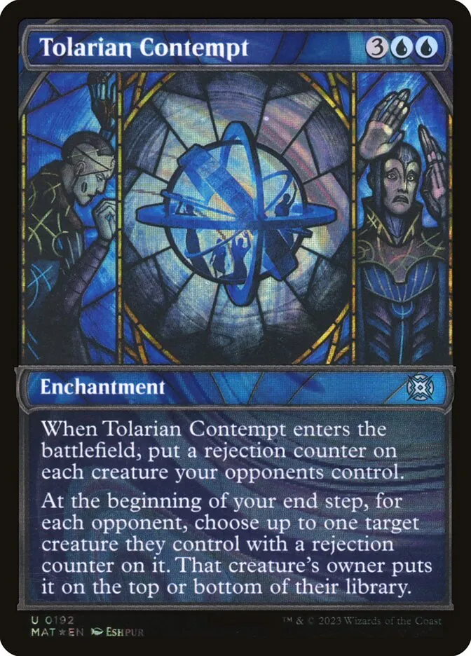 2023 March of the Machine: The Aftermath Tolarian Contempt #192 uncommon card image