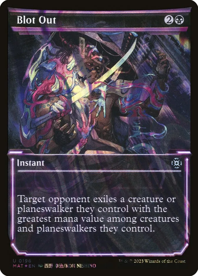 2023 March of the Machine: The Aftermath Blot Out #196 uncommon card image