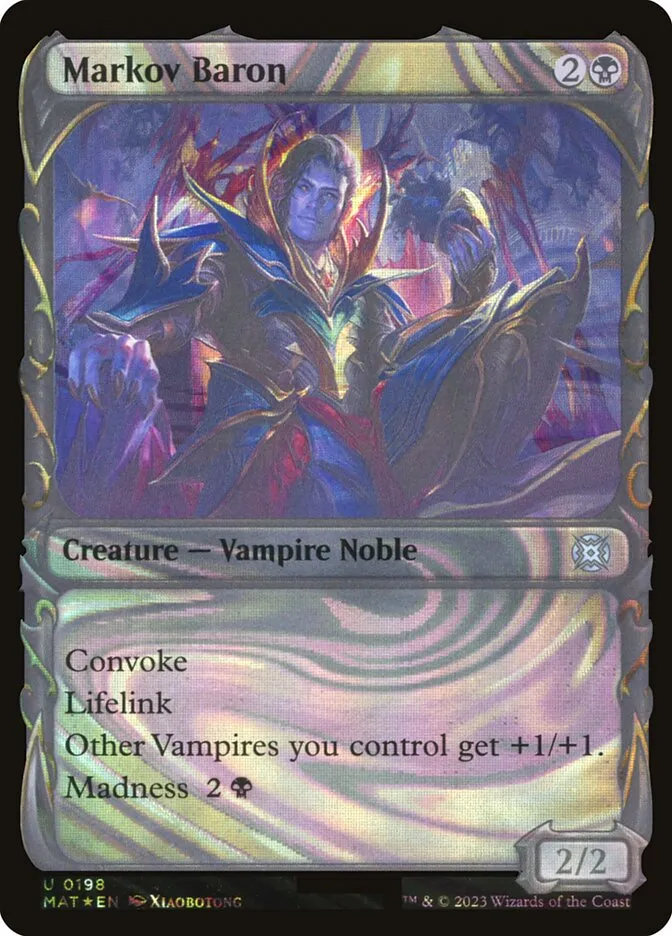 2023 March of the Machine: The Aftermath Markov Baron #198 uncommon card image
