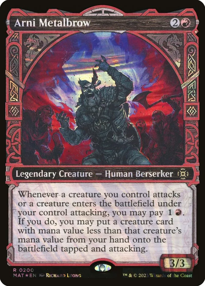 2023 March of the Machine: The Aftermath Arni Metalbrow #200 rare card image