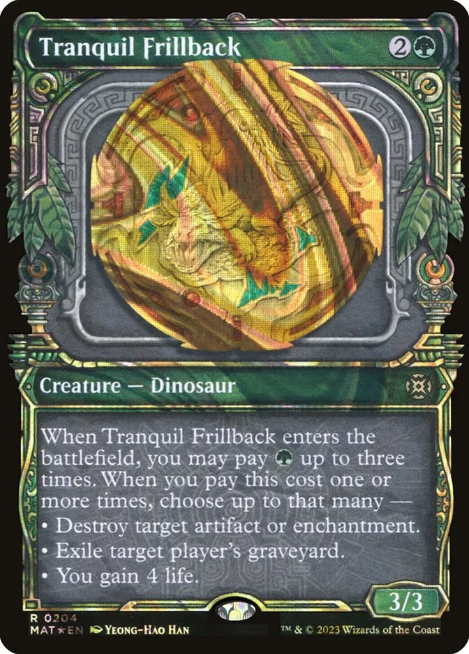 2023 March of the Machine: The Aftermath Tranquil Frillback #204 rare card image