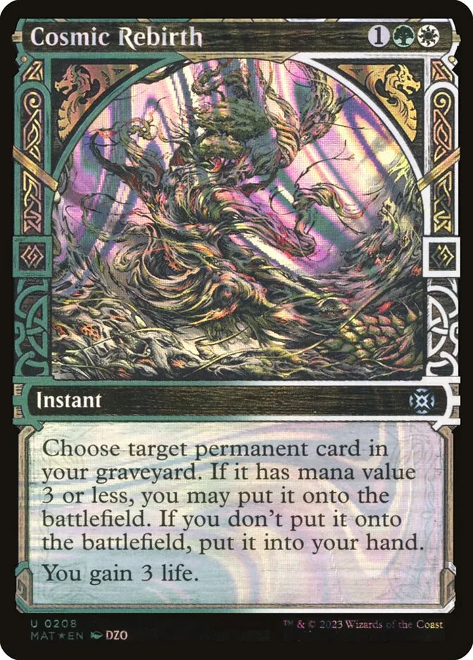 2023 March of the Machine: The Aftermath Cosmic Rebirth #208 uncommon card image