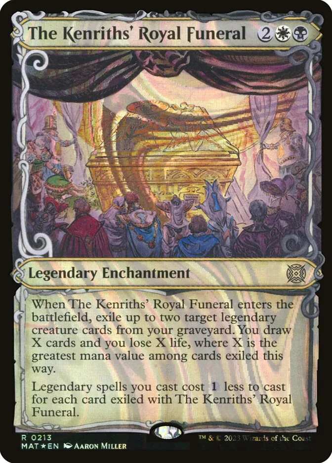 2023 March of the Machine: The Aftermath The Kenriths' Royal Funeral #213 rare card image