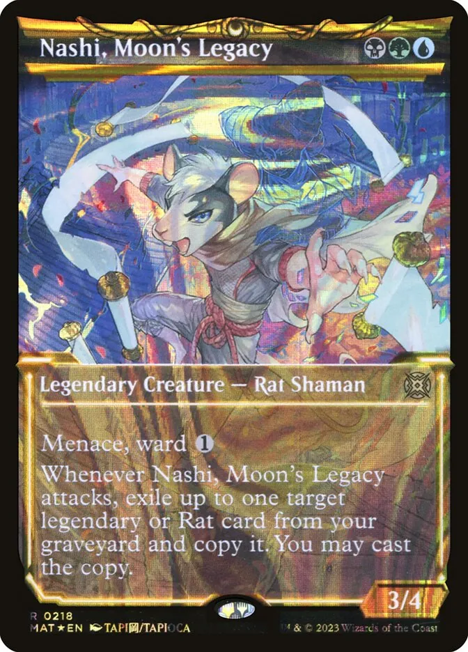 2023 March of the Machine: The Aftermath Nashi, Moon's Legacy #218 rare card image