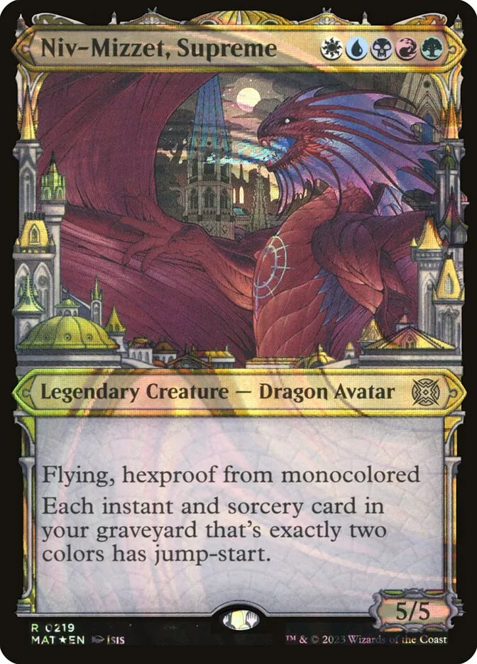 2023 March of the Machine: The Aftermath Niv-Mizzet, Supreme #219 rare card image