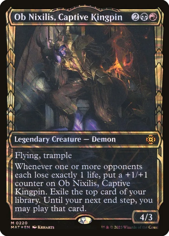 2023 March of the Machine: The Aftermath Ob Nixilis, Captive Kingpin #220 mythic card image