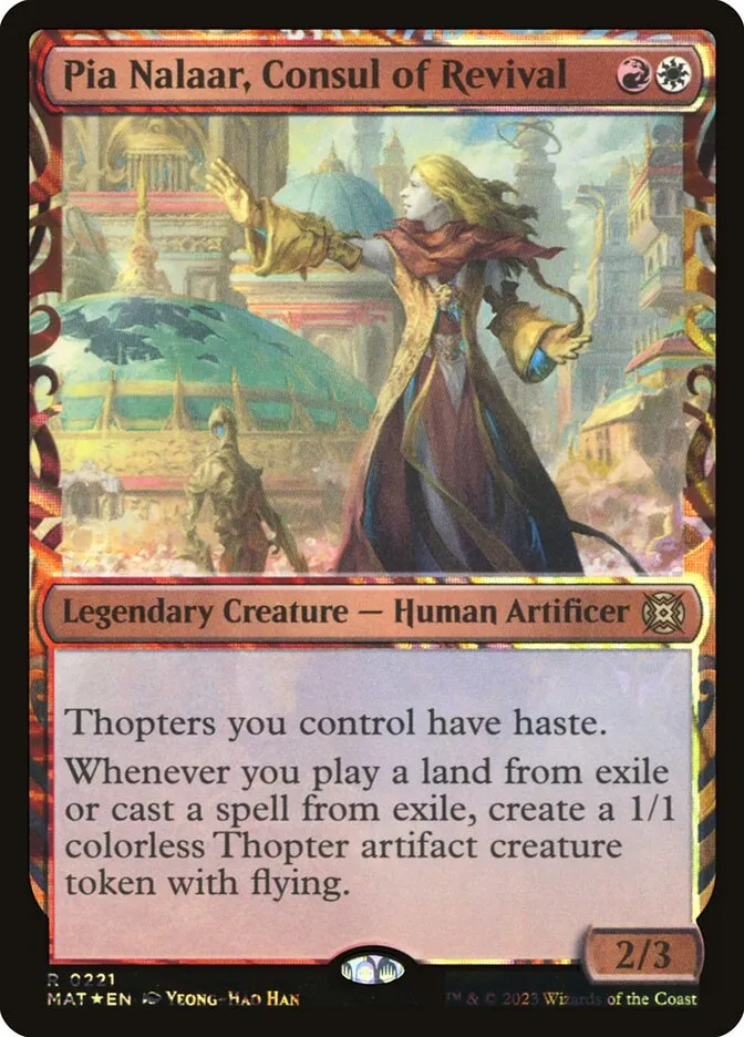2023 March of the Machine: The Aftermath Pia Nalaar, Consul of Revival #221 rare card image