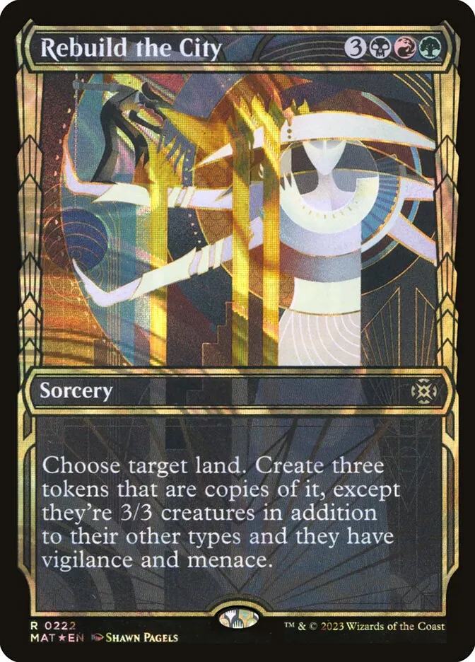 2023 March of the Machine: The Aftermath Rebuild the City #222 rare card image