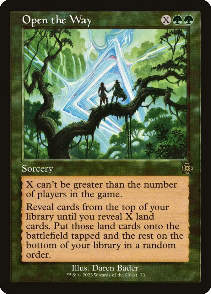 2023 March of the Machine: The Aftermath Open the Way rare #73 rare card image