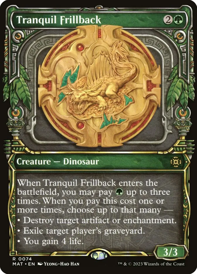 2023 March of the Machine: The Aftermath Tranquil Frillback rare #74 rare card image
